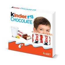 KINDER CHOCOLATE SUTL.KAKAOULU 4 LÜ50 GR