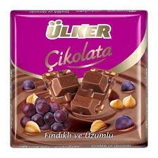 ÜLKER ÇİKOLATA FIN. VE ÜZÜMLÜ 60 G